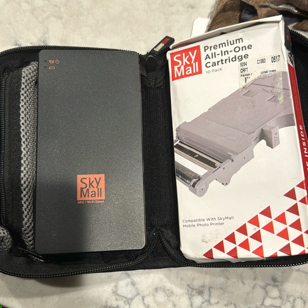 Skymall mini Bluetooth printer and cartridge